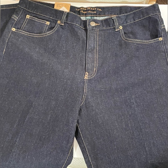 Lauren Jeans Co. R. Lauren Classic Boot Cut Stretch. Dark Wash .Size 16 X 31 NEW - Picture 3 of 14